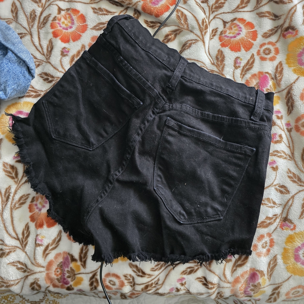 Black Jean Shorts for Women